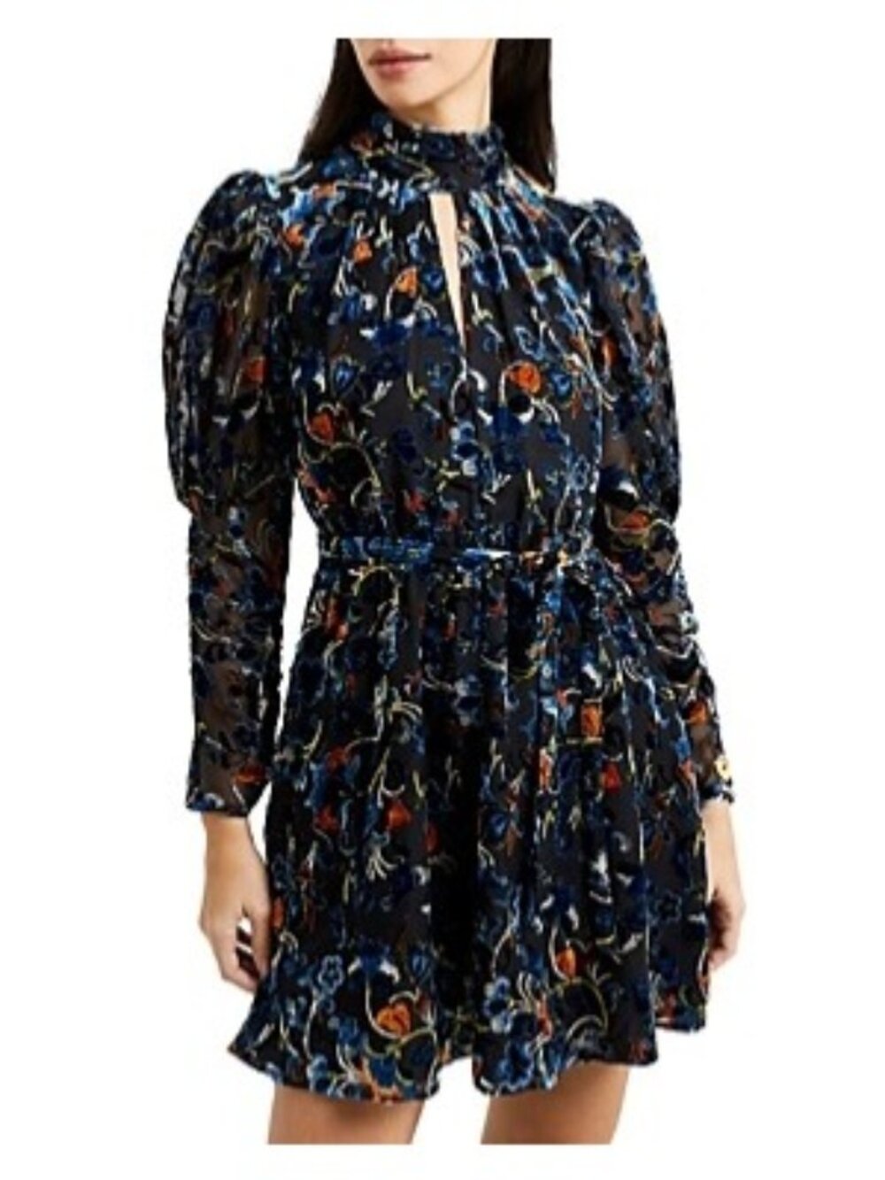 French Connection Avery Burnout Velvet Mini Dress Size 0 - New with Tags